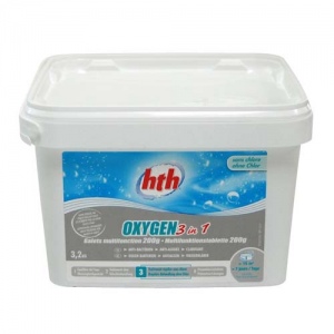 OXYGEN 3 IN 1 многофункциональные таблетки активного кислорода 3 в 1 (200 гр) 3,2 кг hth