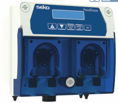 Автоматическая станция дозации Seko PoolDose Double pH/Rx/CL- Amp  1,5 л/ч, 1,5 бар